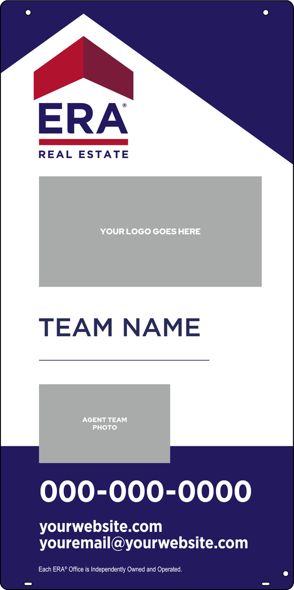 Team Logo - Photo Hanging Sign Panel, 36h x 18w, Steel